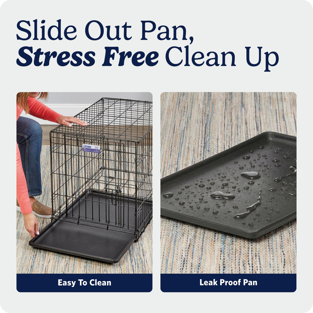 Midwest 42-Inch Double Door iCrate, for Large Breeds, 71-90 lbs