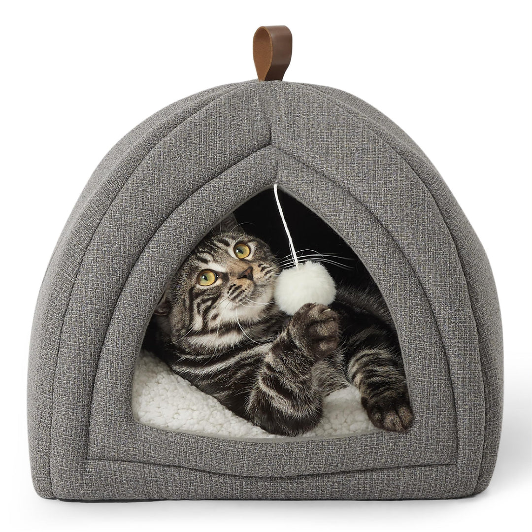 Bedsure 2in1 Cat Beds for Indoor Cats Cave for Kitten with Washable Pillow
