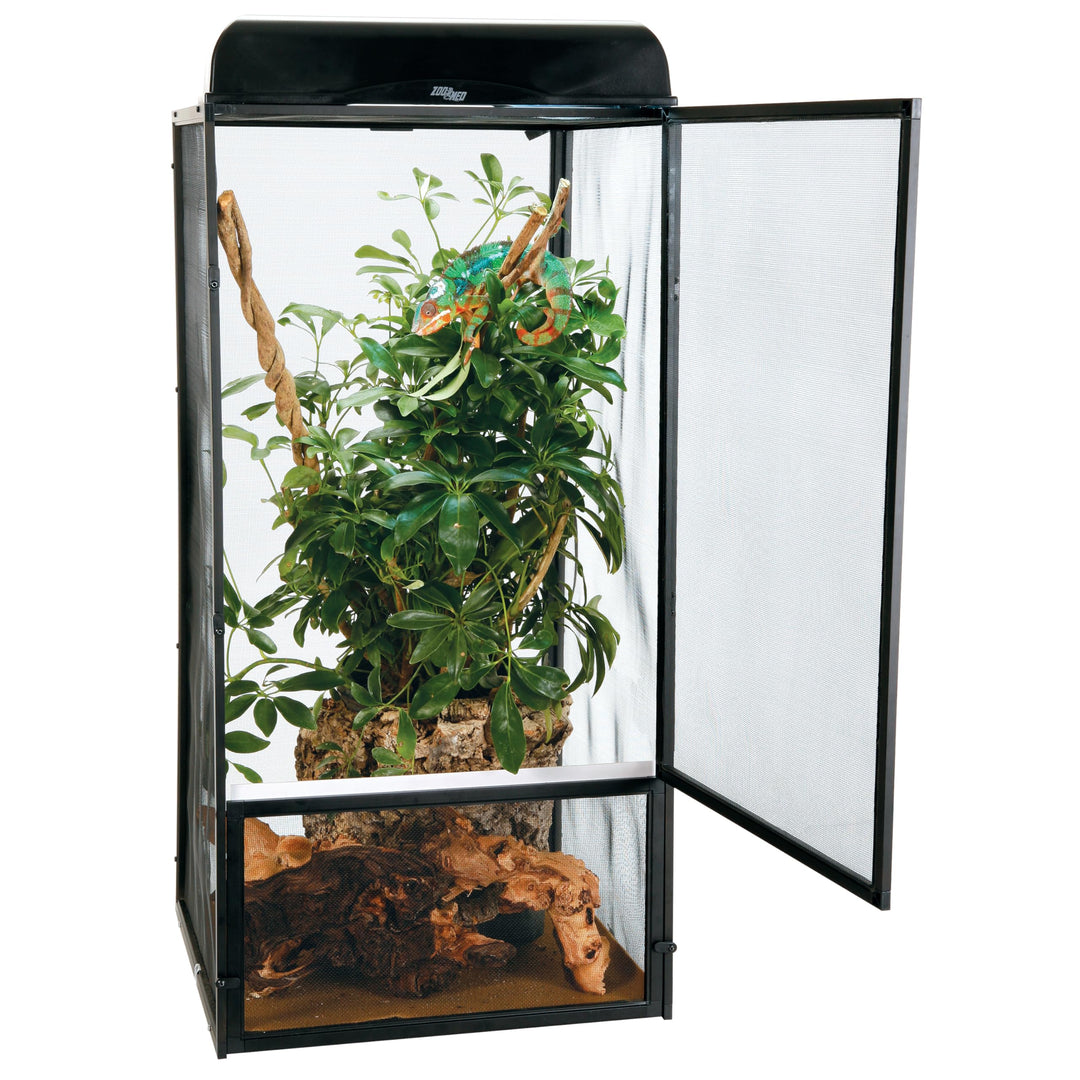 Zoo Med ReptiBreeze Open Air Screen Cage, Large, 18 x 18 x 36-Inches