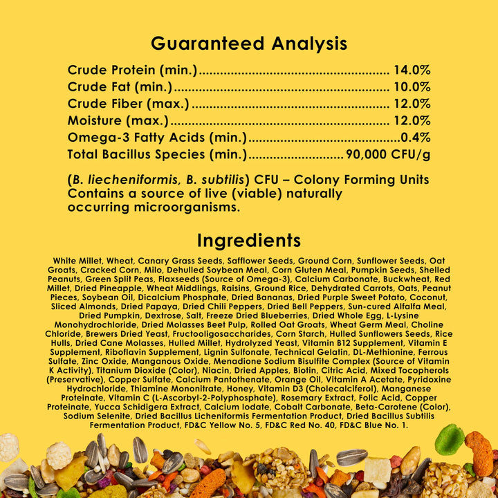 Kaytee Fiesta Conure Bird Food, Nutritious Fun Blend, 4.5 Pounds