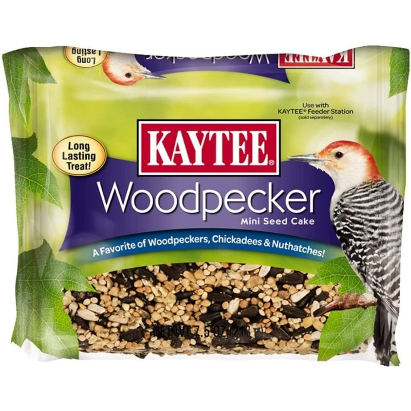 Kaytee Woodpecker Mini Honey Seed Cake For Energy Support - 7.5 oz-