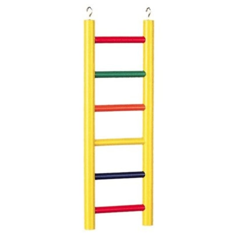 Prevue Carpenter Creations Hardwood Bird Ladder Assorted Colors - 6 Rung 12in. Long-