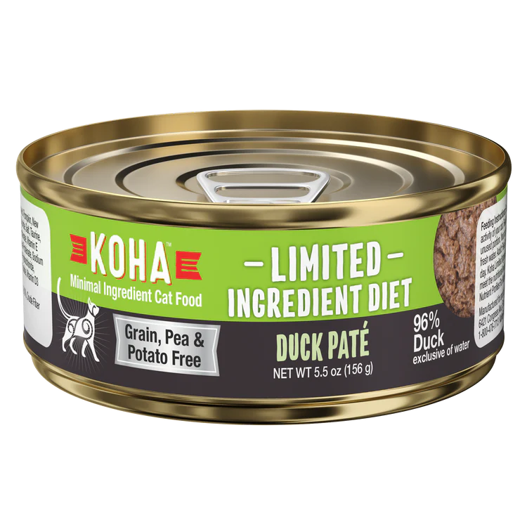 Koha Cat Limited Ingredient Pat Grain Free Duck 5.5oz. (Case of 24)-