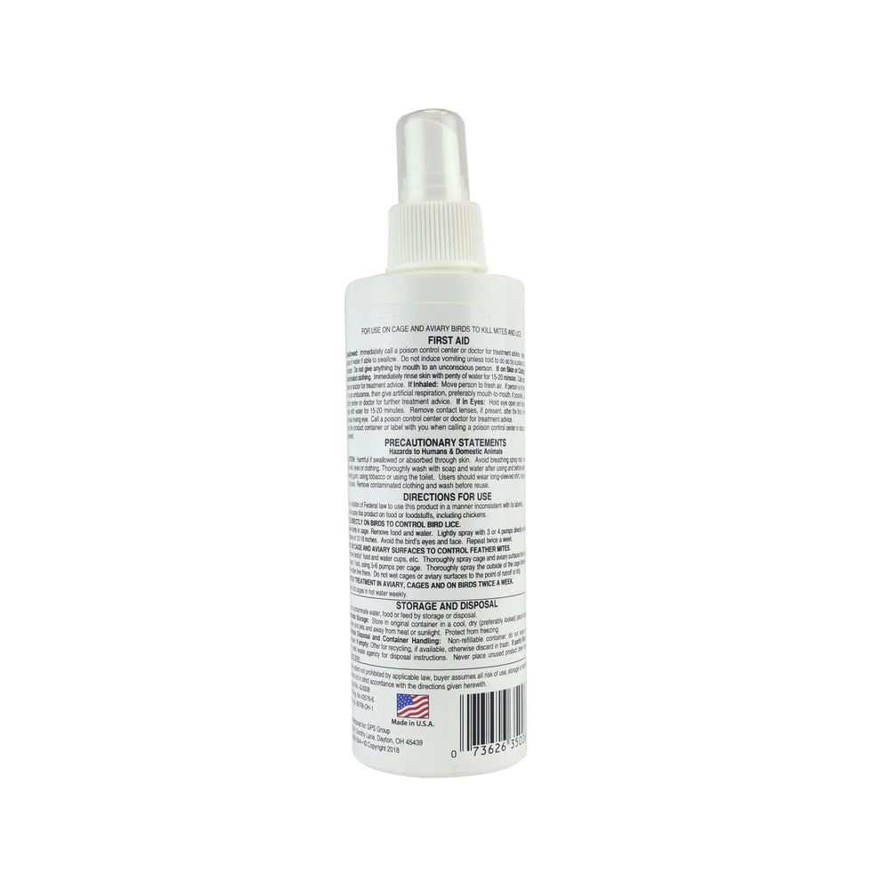 Miracle Corp Scalex for Birds Mite and Lice Spray 8 ounces-