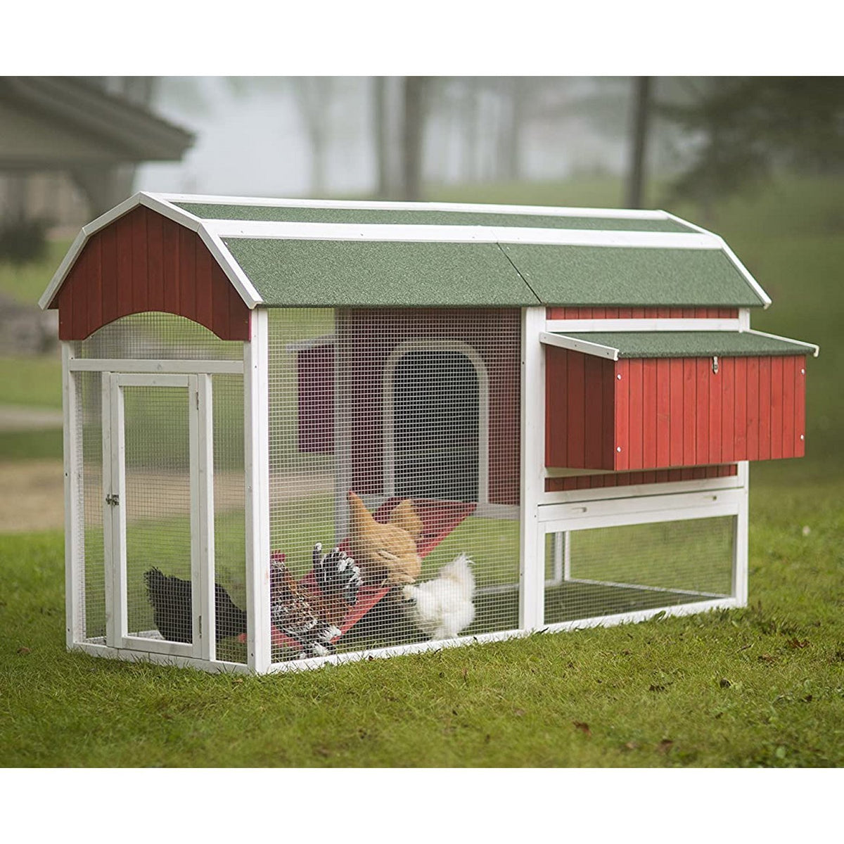 Prevue Pet Products 467 Large Barn Chicken Coop-