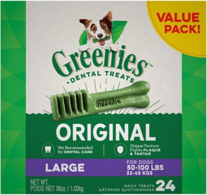 Greenies Large Dental Dog Treats - 24 count