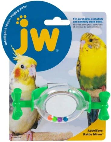 JW Pet Insight Rattle Mirror Bird Toy-1 count-