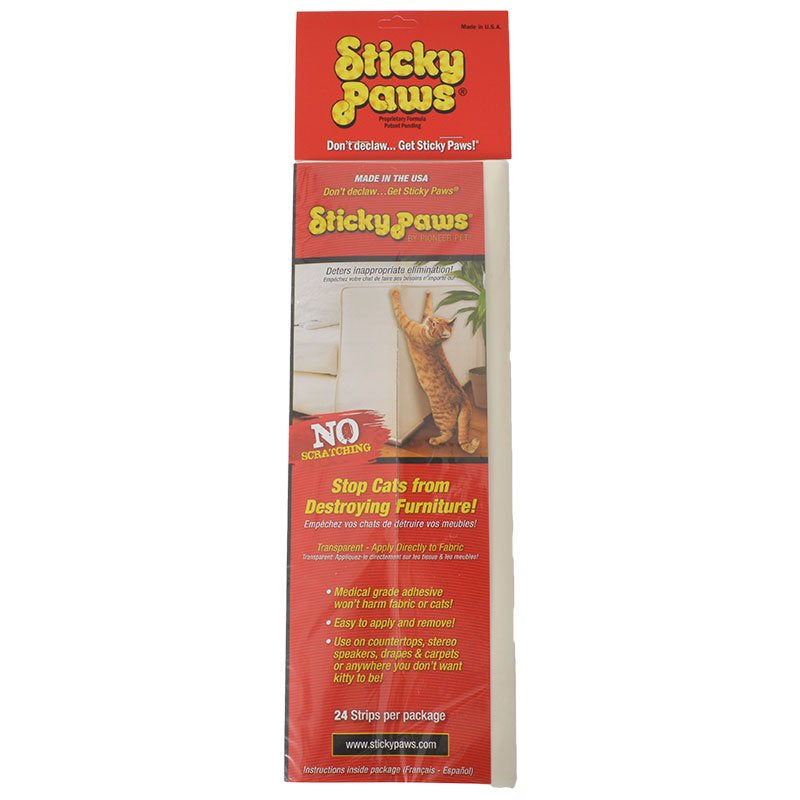 Pioneer Pet Sticky Paws Furniture Strips - 24 ct