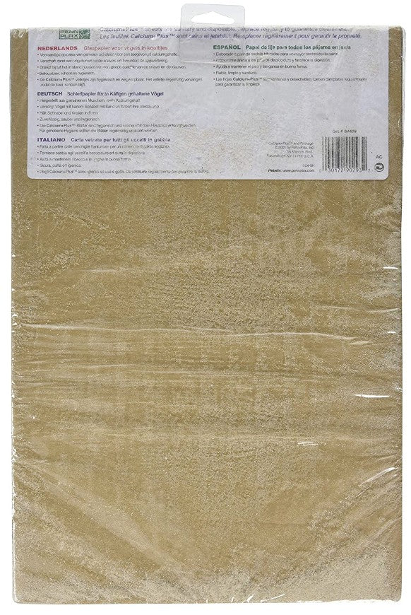 Penn Plax Calcium Plus Gravel Paper for Caged Birds - 11in. x 17in. - 7 Pack-