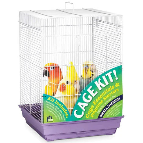 Prevue Square Top Bird Cage Kit Purple-1 count-