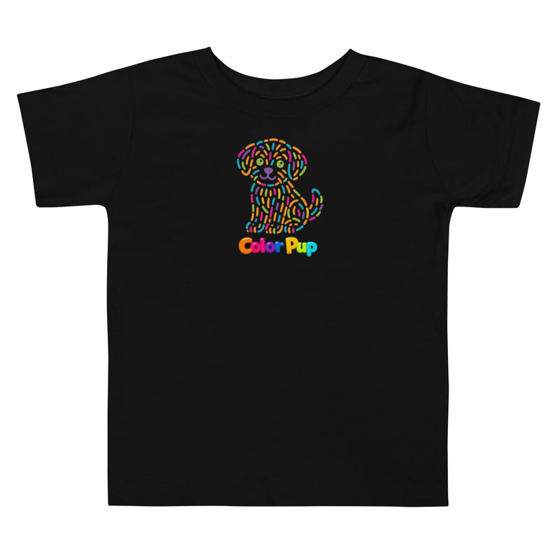 Pup, Color Puppy Toddler Tee Boutique Collection | Premium Soft Cotton Blend