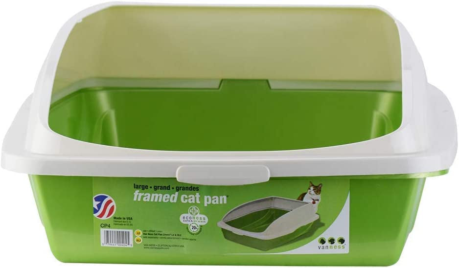 Van Ness Framed Cat Pan Assorted Colors - Large - 19in.L x 15in.W x 7.5in.H-