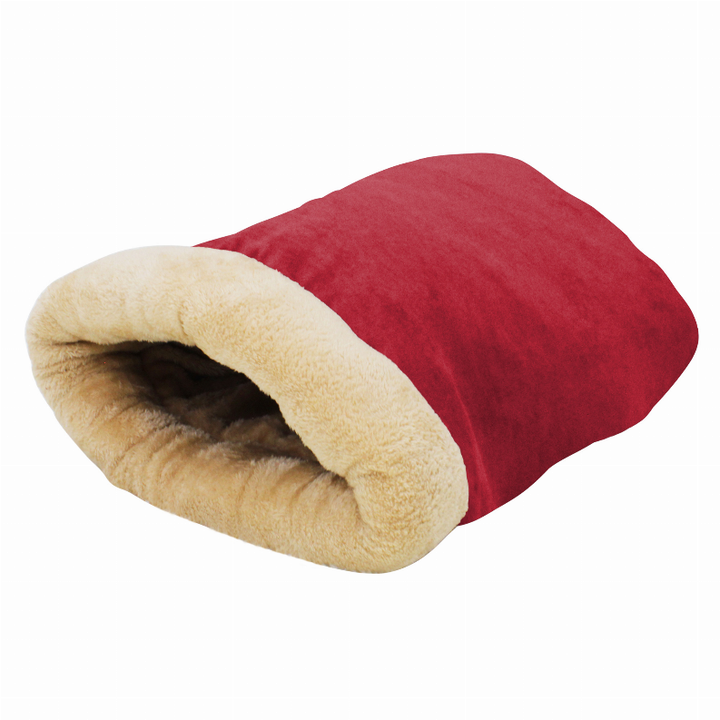 GOOPAWS 4 in 1 Self Warming Burrow Cat Bed, Pet Hideway Sleeping Cuddle Cave 1.21 lb