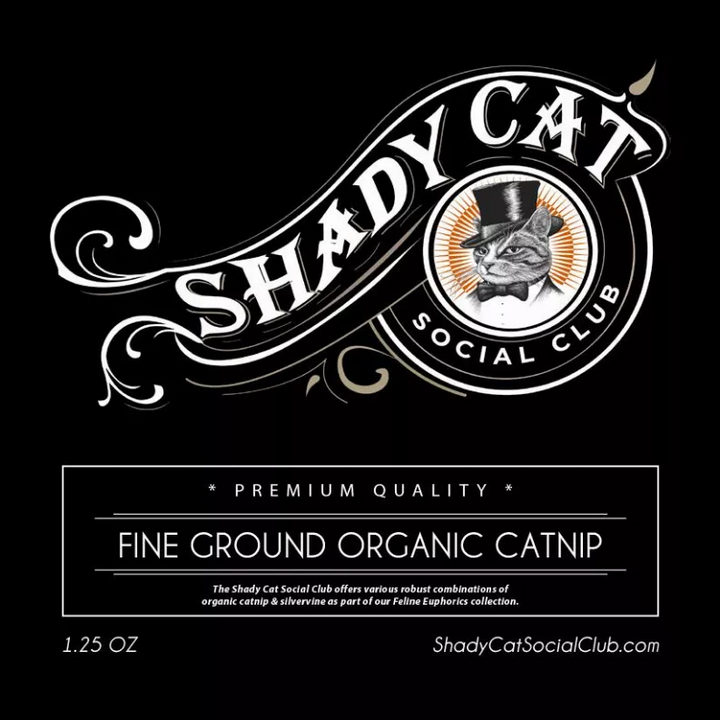 Premium Organic Fine Ground Catnip 1.25 oz-Black bag-1.25 oz.-1